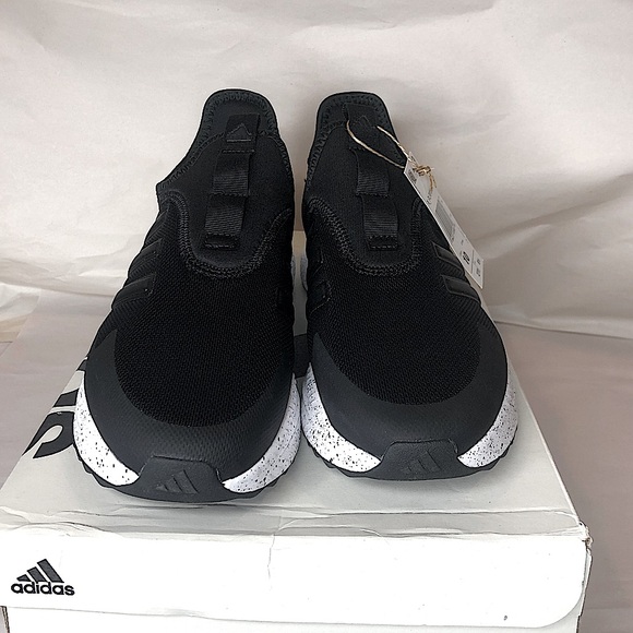 ADIDAS CLOUDFOAM X_PLRPULSE Black w Speckled Soles Slip On Shoes Sz 10 NIB - Picture 4 of 17